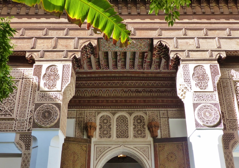 Marrakech Palais de la Bahia porte